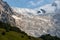 Svaneti - Panoramic view on the Adishi Glacier, located in Greater Caucasus Mountain Range in Georgia.