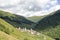 Svaneti tower houses in Adishi in Caucasus mountains