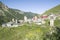 Svaneti tower houses in Adishi in Caucasus mountains