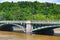 Svatopluk ÄŒech Bridge, view from Old Town, United water in June 2013 in Prague, Moldau, Vltava, Czech Republic