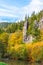 Svatos Rocks, Czech: Svatosske skaly, above Ohre River at autumn time, Czech Republic