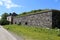 Sveaborg castle wall on the one of the Suomenlinna islands in Helsinki, Finland