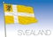 Svealand regional flag, Sweden, vector illustration