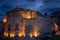 Sveta Sofija old church in Ohrid at night