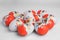 Sveti Vlas, Bulgaria - June 26, 2023: Kinder Surprise Eggs on white background, closeup