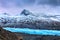 Svinafellsjokul glacier landscape and snow covered mountian, Iceland