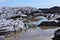 Svinafellsjokull glacier in Vatnajokull National Park in Iceland