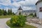 Sviyazhsk island view of the Assumption Monastery, photo taken on a sunny summer day