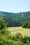 Swabian Alb landscapes, view from Bad Urach castle, Germany