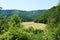 Swabian Alb landscapes, view from Bad Urach castle, Germany