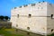 Swabian castle reflection water moat. Barletta. Apulia.