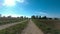 Swabian Mountains in South-Germany in panoramic round drive