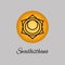 Swadhisthana.Sacral Chakra. The symbol of the second human chakra