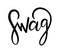 SWAG sing. Hand drawn lettering.