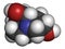 Swainsonine locoweed toxin molecule. Present in Astragalus, Oxytropis and Swainsona plant species. 3D rendering. Atoms are.