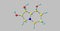Swainsonine molecular structure isolated on grey