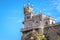 Swallow`s Nest at the Black Sea coast close-up, Crimea