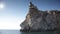 Swallow\'s Nest castle on the rock over the sea