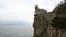 Swallow\'s Nest castle on the rock over the sea, Crimea