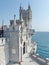 Swallow`s Nest - Gothic castle on a sea cliff, the emblem of the southern coast of Crimea. Located on a steep 40-meter Aurora rock