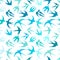 Swallows, seamless pattern for your design