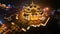Swaminarayan Akshardham mandir Aerial view