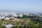 Swaminarayan temple aerial view from the hill, Pune, Maharashtra, India