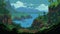 Swamp Of Na Pali Coast: A 16-bit Art Scene In Hawaii