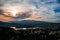 The swamp and ravines of Gebas at sunset in Murcia, Spain