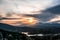 The swamp and ravines of Gebas at sunset in Murcia, Spain