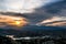 The swamp and ravines of Gebas at sunset in Murcia, Spain