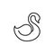 Swan animal line style icon