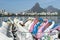 Swan Boats Lagoa Rio de Janeiro Brazil Scenic Skyline