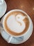 A swan cappucino at the local cafe