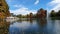 Swan Lake in Nicolae Romanescu Natural Park, Craiova