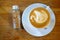 Swan latte art coffee
