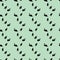 Swan seamless pattern on mint background, vector