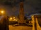 Swansea Cenotaph at night.