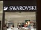 Swarovski storefront. High-end brand offering jewelry, figurines and crystal accessories as well as watches