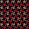 Swastika seamless pattern. Rotating cross