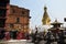 Swayambhunath Temple or Monkey Temple with Wisdom eyes