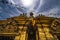 Swayambhunath under the Halo around the sun , Kathmandu , Nepal ,