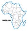 Swaziland Africa Map