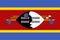 Swaziland flag vector. Illustration of Swaziland flag