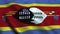 Swaziland flag waving in the wind. National flag Kingdom of Eswatini