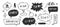 Swear word speech bubble set