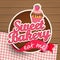 Sweat bakery vintage sticer.