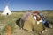 Sweat Lodge and teepee