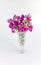Sweat Pea Flowers in a small Vase