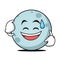 Sweat smile moon cartoon character